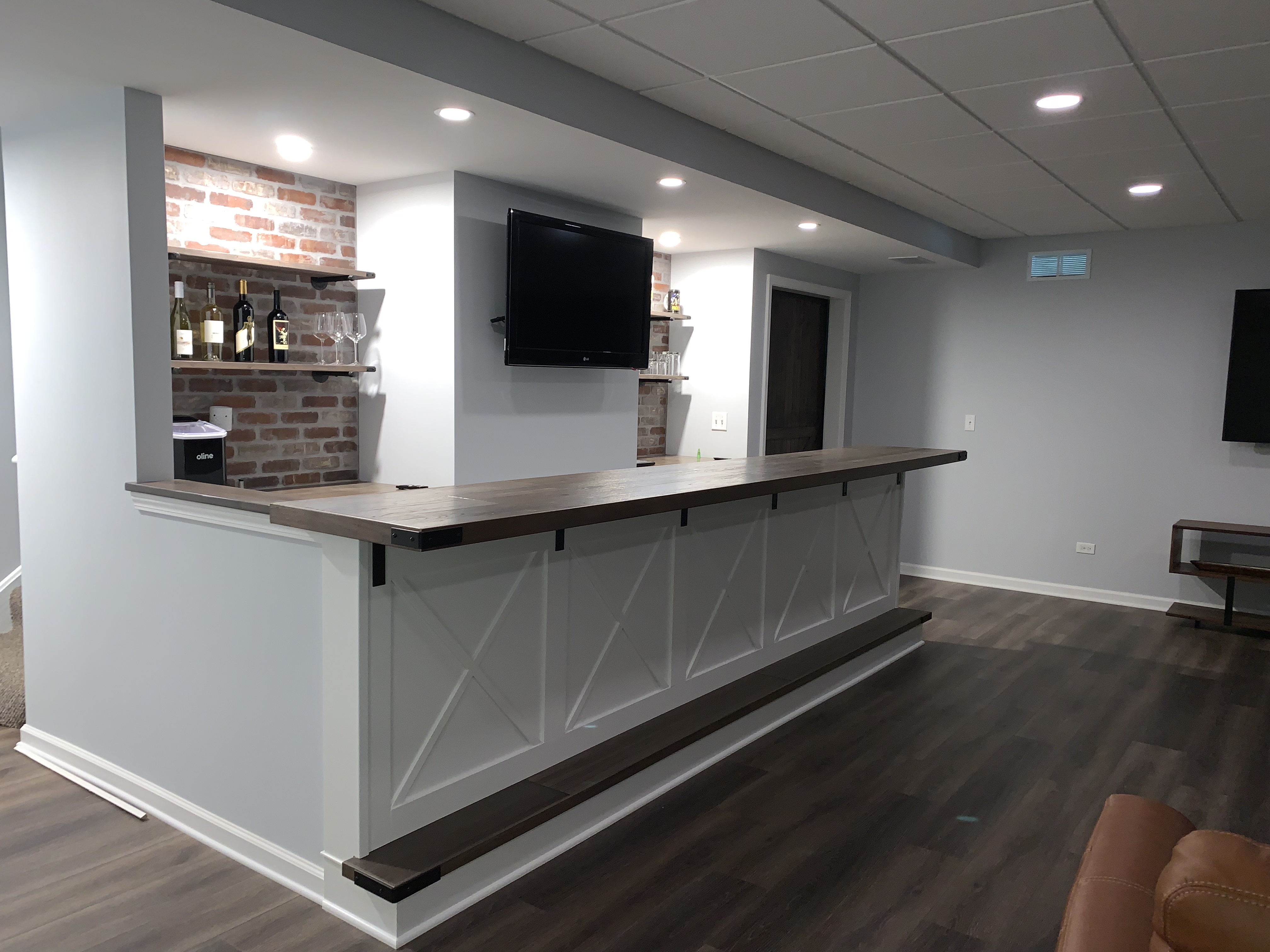 Basement remodel by EJ's Property Services